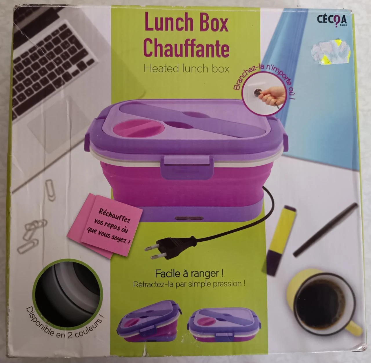 Retractable Silicone Waterproof Heated Lunch Box with Complete 3-in-1 Utensil Set – photo 8